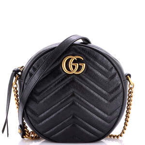 Gucci Gg Marmont Round Shoulder Bag #249092G12B